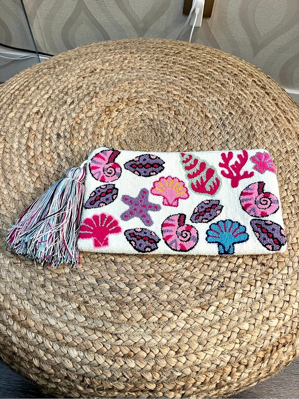 Everything But Water Colorful Patterned Cosmetic Pouch NWT
